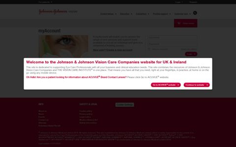 myAccount - Johnson and Johnson Vision Care Companies
