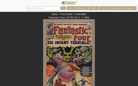 Fantastic Four 24 FR/GD 1. 5 1964 - Avaluers