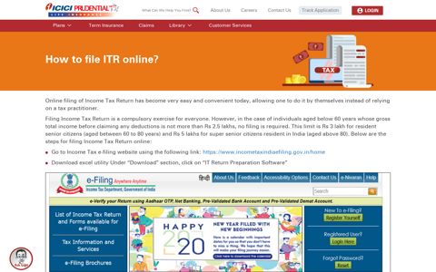How to File ITR (Income Tax Return) Online 2020 | ICICI Prulife