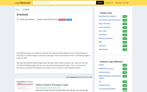Login Enteliweb or Register New Account
