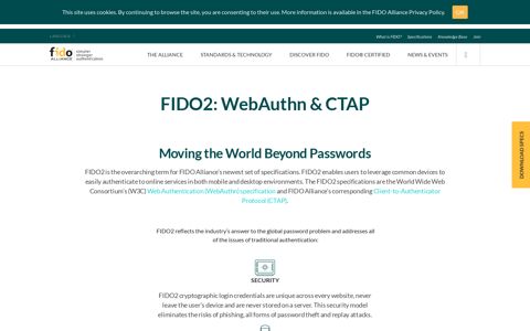 FIDO2: Moving the World Beyond Passwords using WebAuthn ...