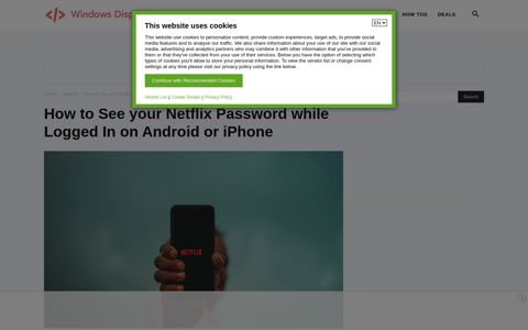 How to See your Netflix Password while Logged In on Android ...