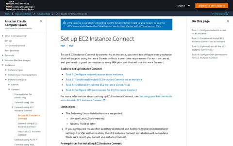 Set up EC2 Instance Connect - Amazon Elastic Compute Cloud