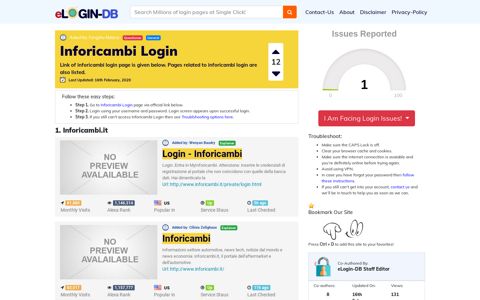Inforicambi Login - A database full of login pages from all over ...