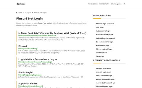 Finsurf Net Login ❤️ One Click Access - iLoveLogin