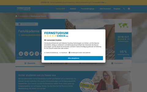 FernAkademie Touristik - 63 Bewertungen zum Fernstudium