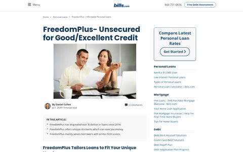 FreedomPlus | Affordable Personal Loans - Bills