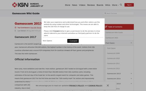 Gamescom 2017 - Gamescom Wiki Guide - IGN