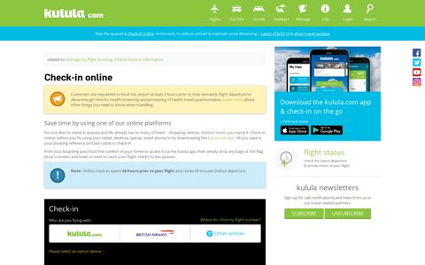 check-in online - kulula.com
