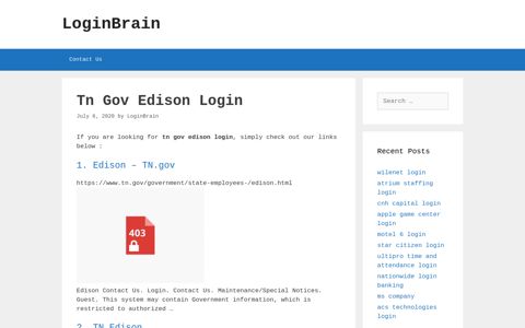 tn gov edison login - LoginBrain