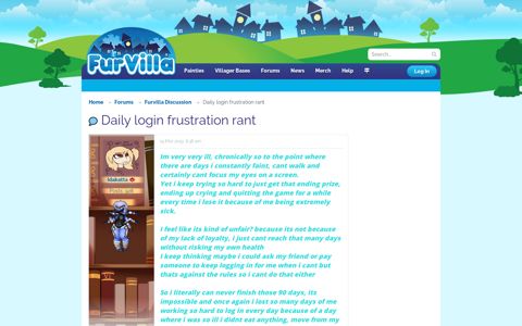 Daily login frustration rant - Furvilla