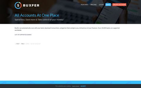 All Accounts At One Place | Buxfer