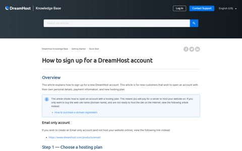 How to sign up for a DreamHost account – DreamHost ...