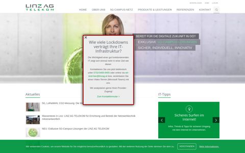 Login - LINZ AG TELEKOM - Ihr Business-Internetprovider