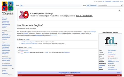 Het Financieele Dagblad - Wikipedia