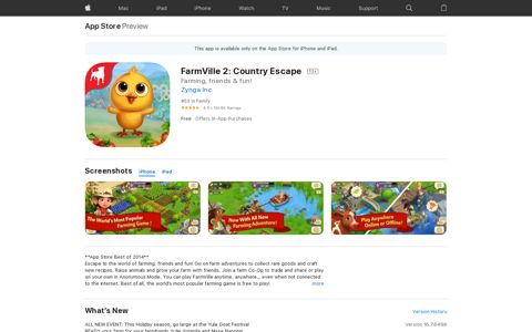 ‎FarmVille 2: Country Escape on the App Store