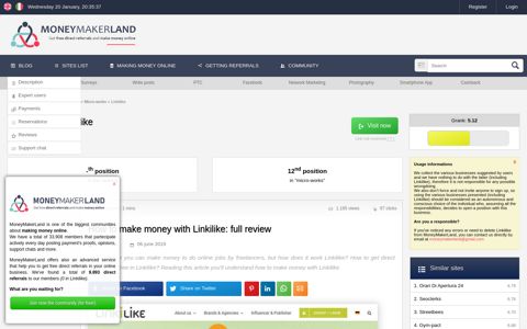 How to make money with Linkilike: full review. What is ...