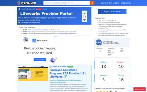 Lifeworks Provider Portal