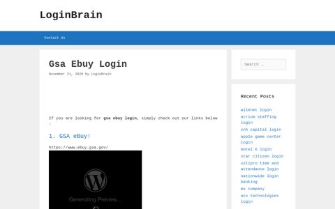 gsa ebuy login - LoginBrain