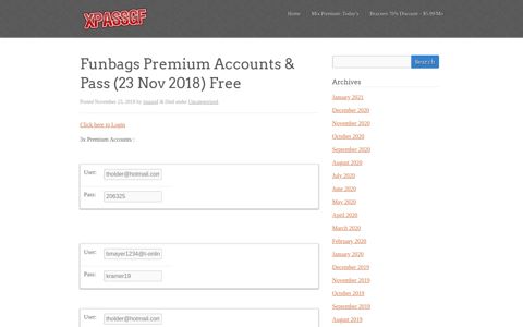 Funbags Premium Accounts & Pass - xpassgf.com