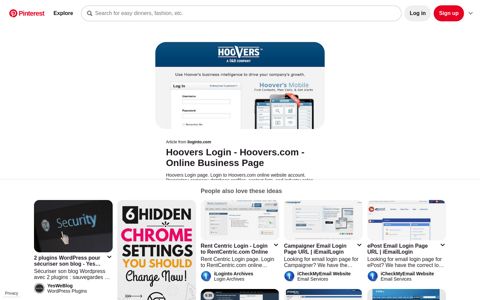 Hoovers Login | Business pages, Business intelligence ...