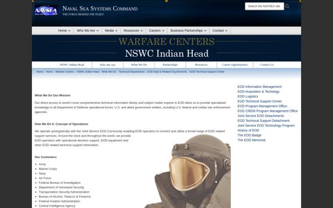 EOD Technical Support Center - Naval Sea Systems Command