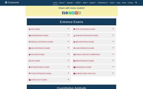 Examsnet: The Free online exams practice site