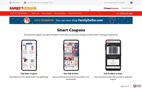 Family Dollar Smart Coupons | Online Digital Coupons