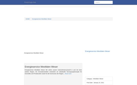 [LOGIN] Energieservice Westfalen Weser FULL Version HD Quality ...