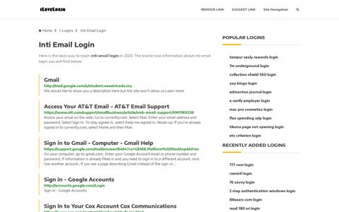 Inti Email Login ❤️ One Click Access - iLoveLogin