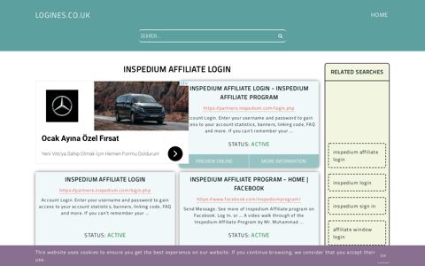 inspedium affiliate login - General Information about Login