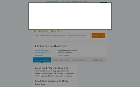 Family Care Southwest Pc in Littleton, CO