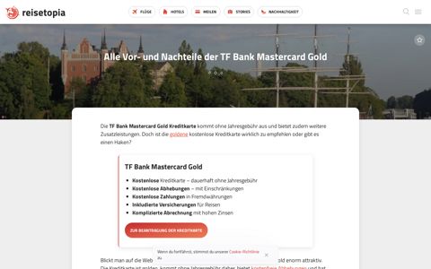 Alle Vor- und Nachteile der TF Bank Mastercard Gold ...