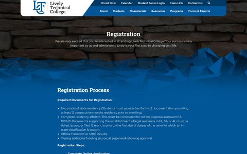 Registration - Lively Technical College