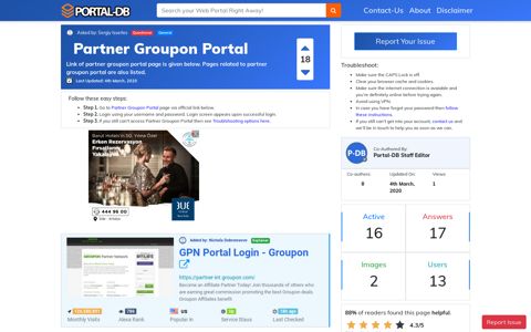 Partner Groupon Portal