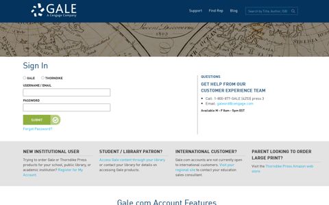 Gale: Sign-In Page