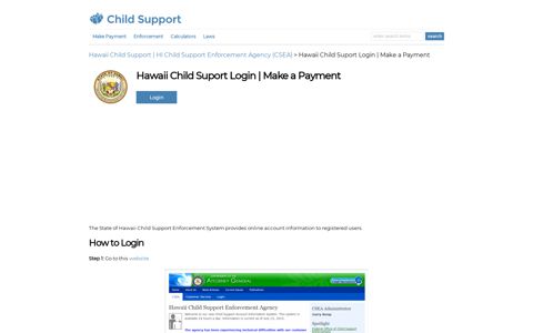 Hawaii Child Suport Login | Make a Payment | Child-Support ...