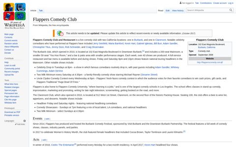Flappers Comedy Club - Wikipedia