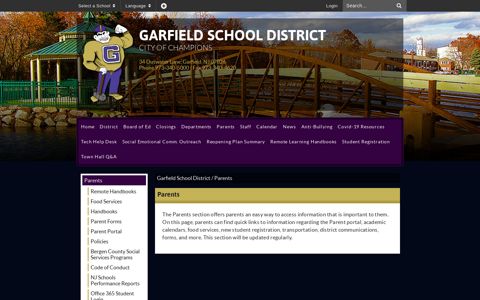 Parents - Garfield School District