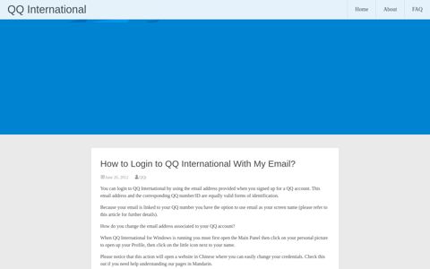 How to Login to QQ International With My Email? | QQ ...