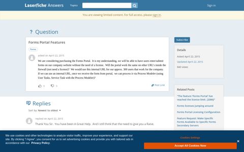 Forms Portal Features - Laserfiche Answers