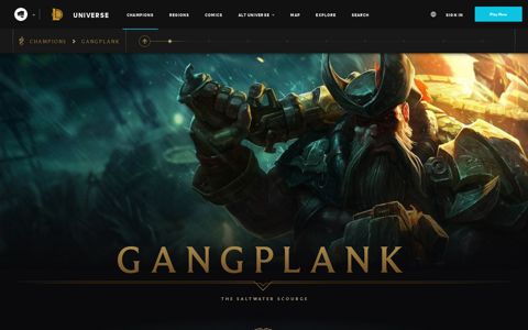 Gangplank - Champions - Universe of League of Legends