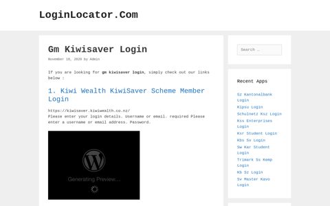 Gm Kiwisaver Login - LoginLocator.Com