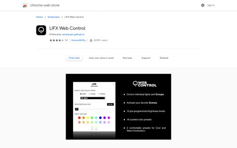 LIFX Web Control