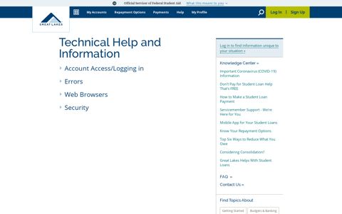 Technical Help and Information - Great Lakes