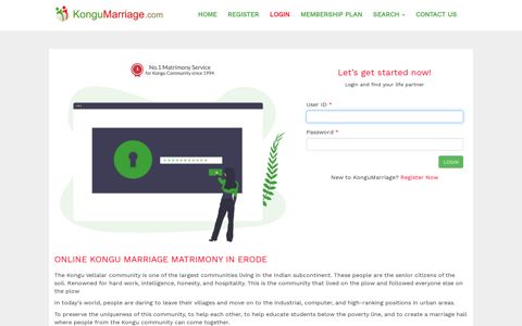 Kongu Wedding Marriage Matrimony Online Login in Erode