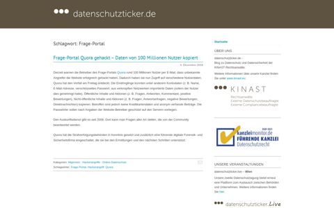 Frage-Portal Archive - datenschutzticker.dedatenschutzticker.de