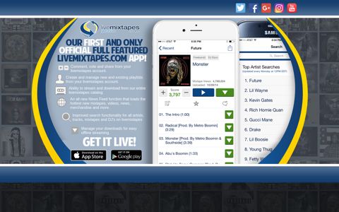 The Official LiveMixtapes.com App for iOS and Android