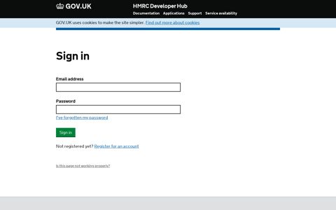 Sign in - HMRC Developer Hub - GOV.UK