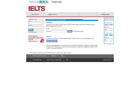 IELTS Login - IELTS - British Council - Hong Kong